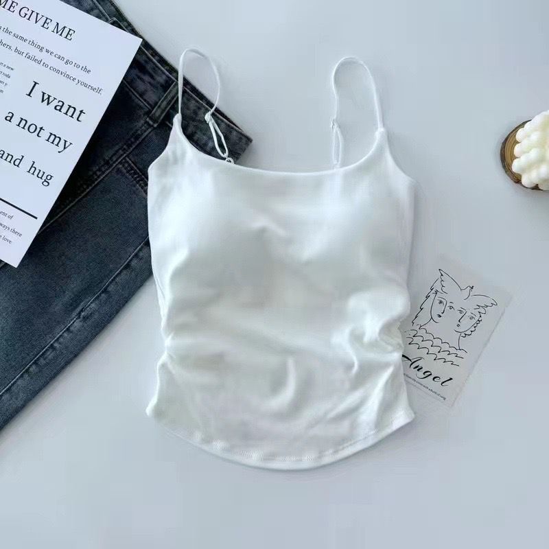 Pankh Izan Padded In built Bra Crop Tank Top