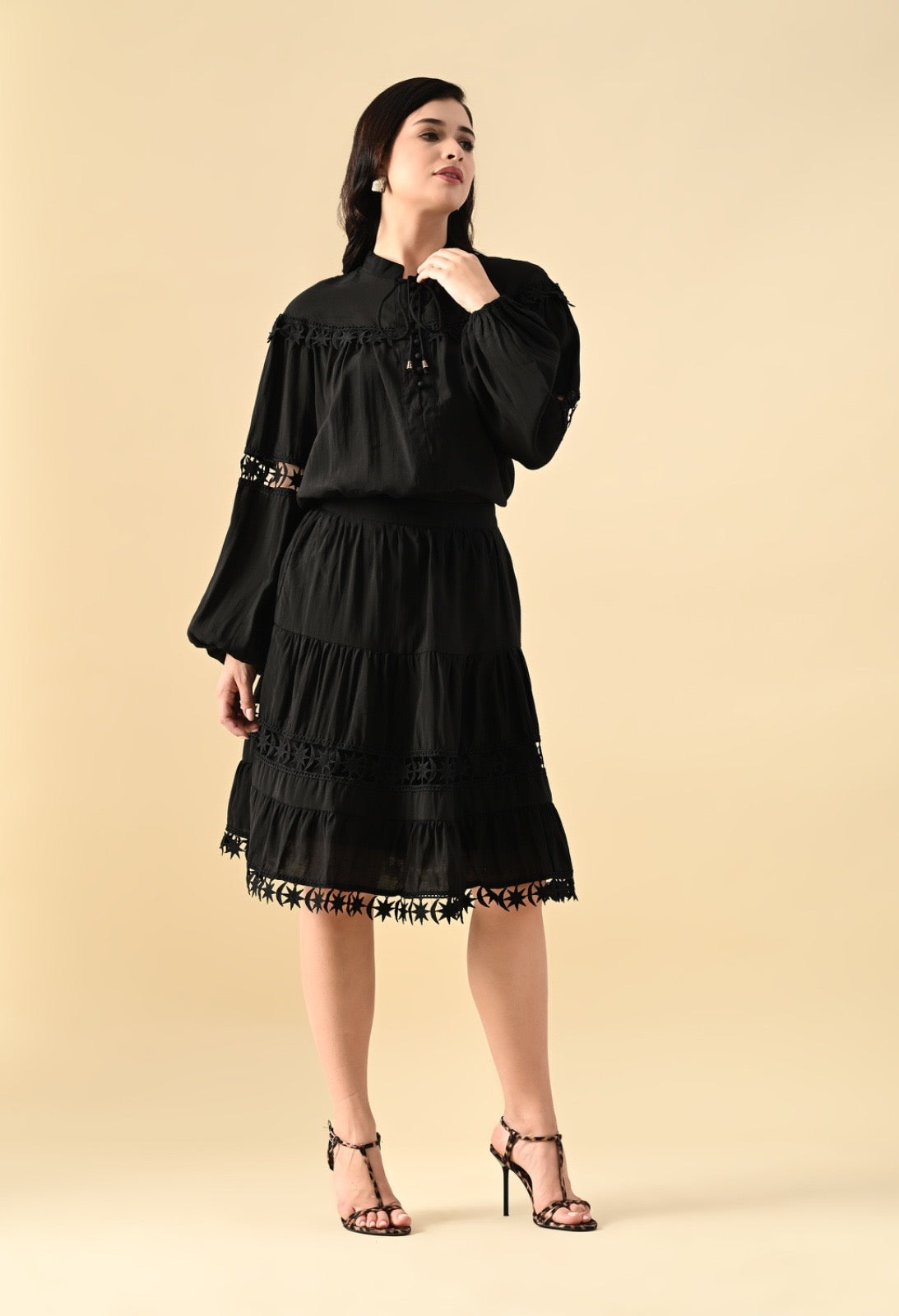Pankh Stark Oversized Designer Blouse And Skirt Set