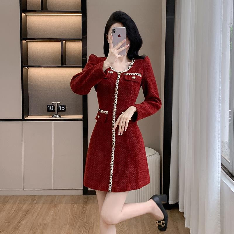 Pankh Bruce Tweed Short Party Formal Dress