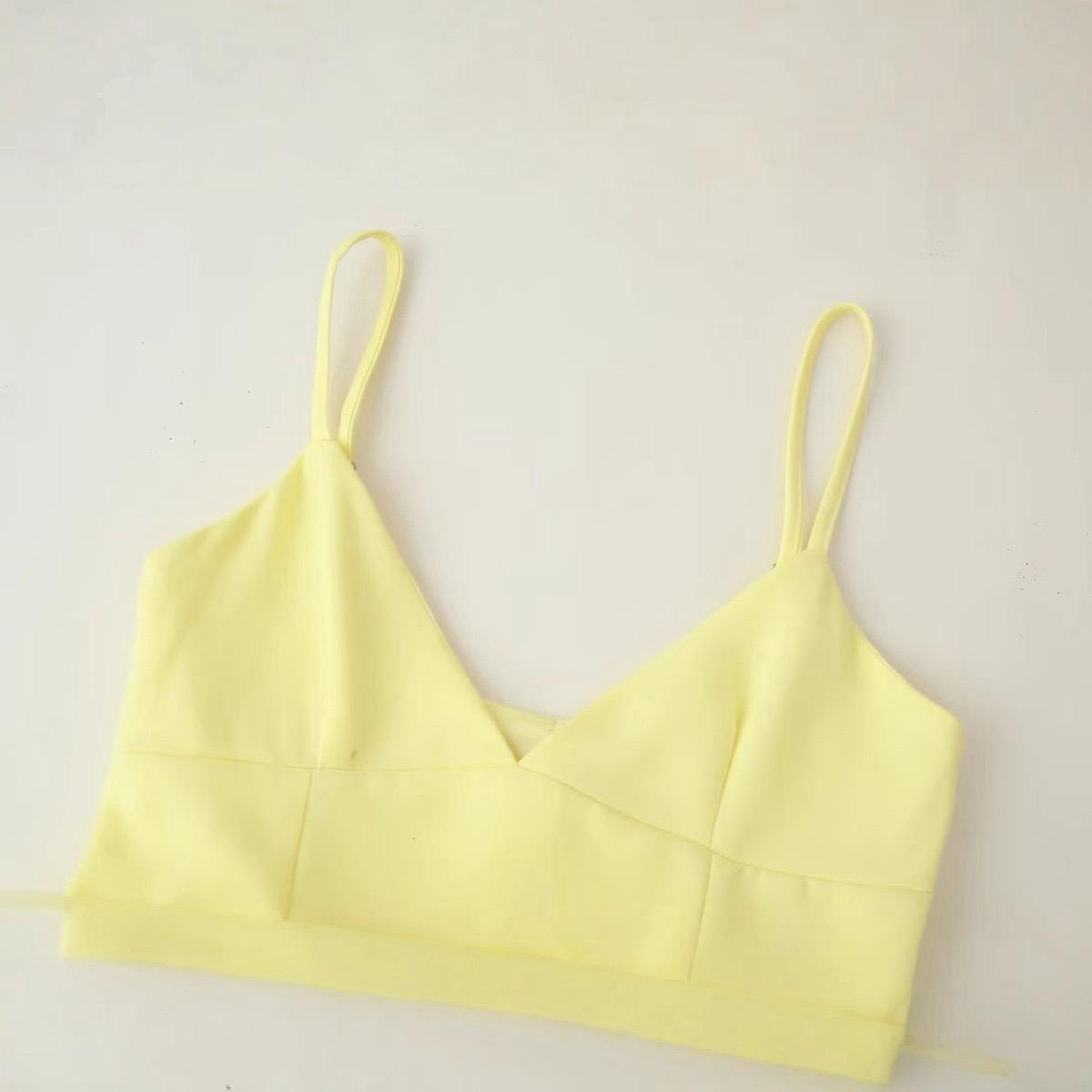 Pankh Birdie Fluffy Strap Mesh Ruffle Crop Top