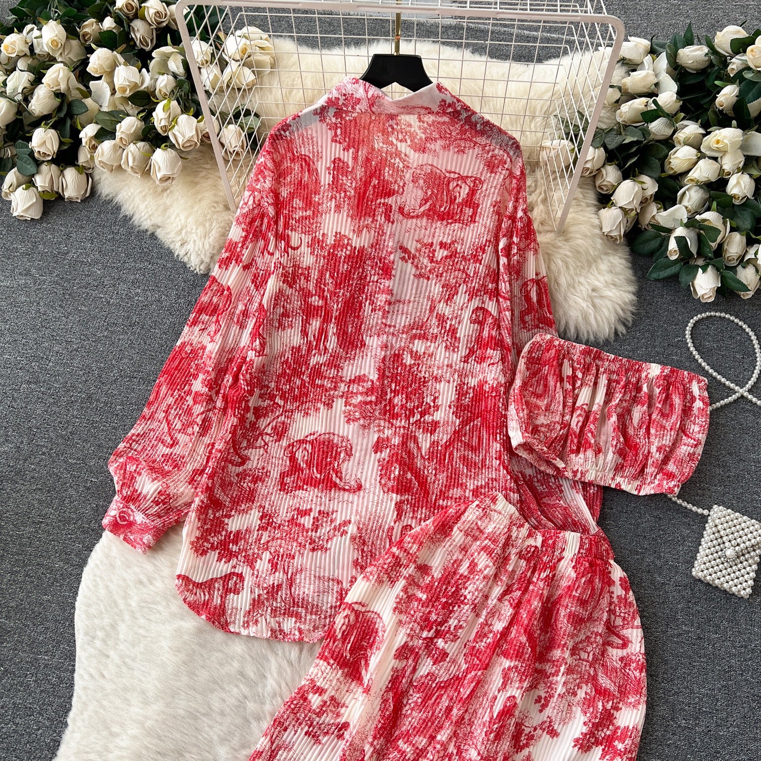Pankh Ersin Pleated Three Piece Coord