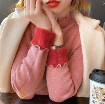 Pankh Borzo Heavy Fleeced Wool Basic Winter Top