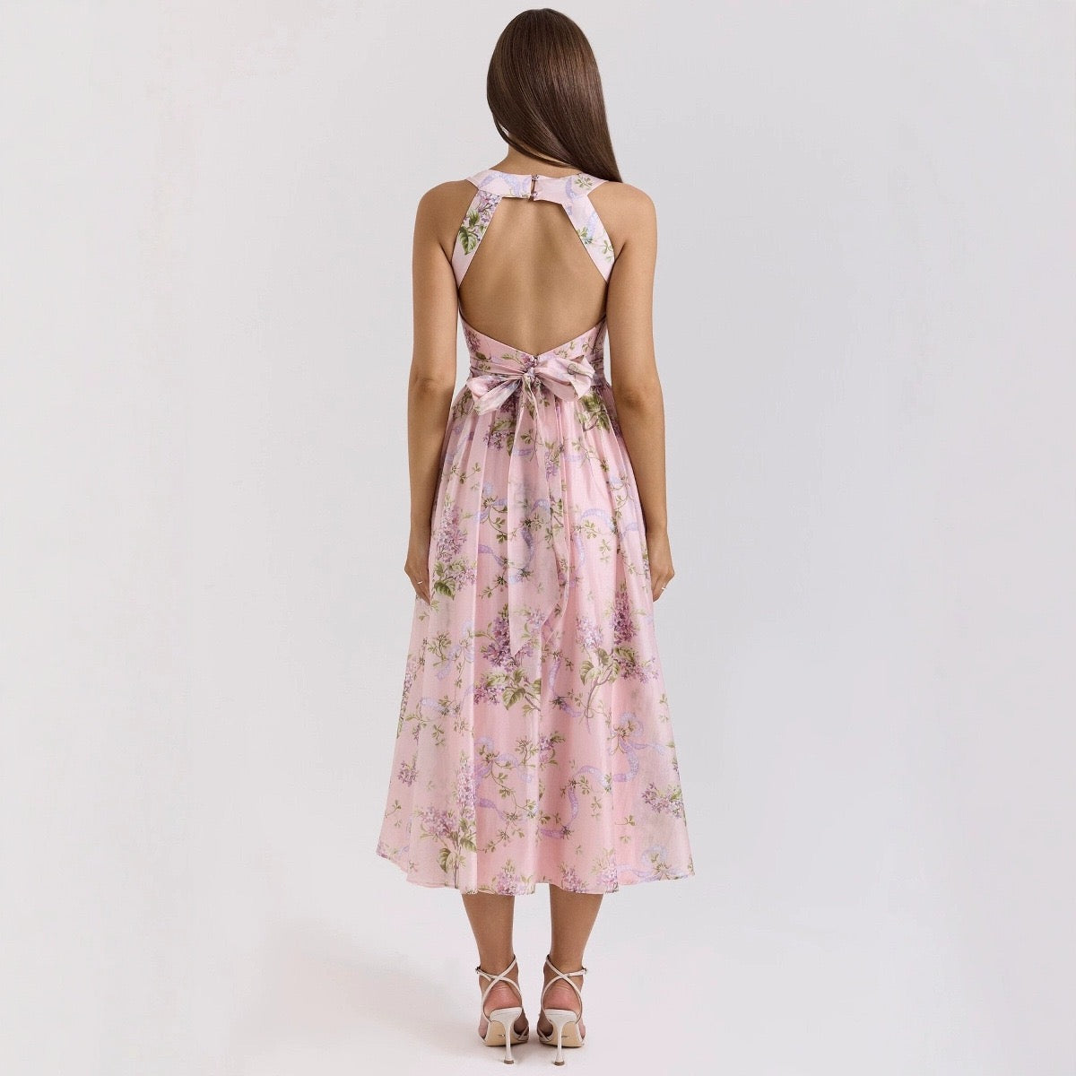 Pankh Keem Floral Midi Dress