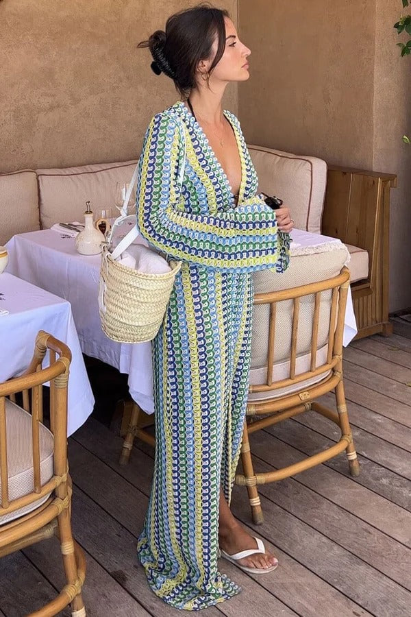 Pankh Evelyn Crochet Beach Wear Maxi Dress
