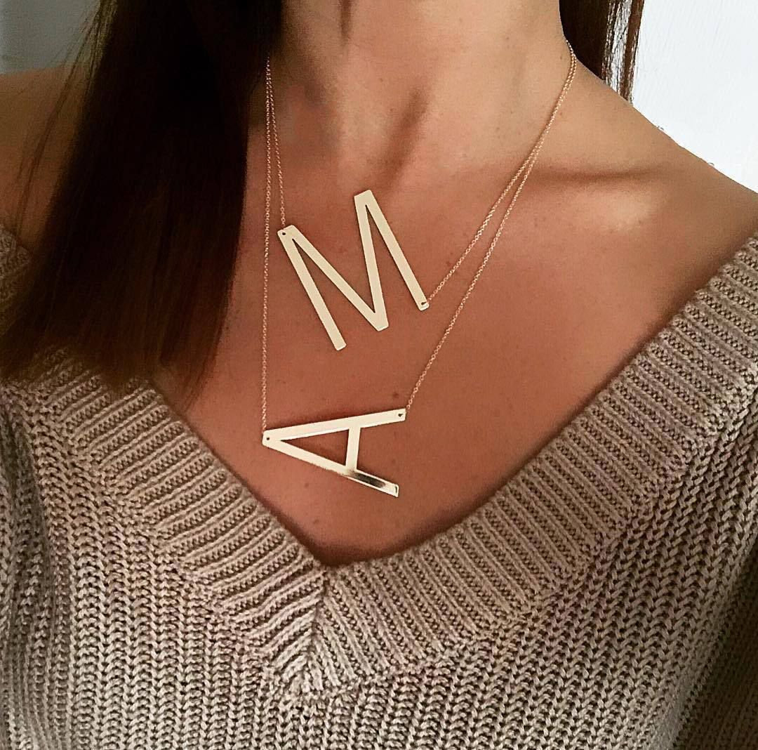Pankh Initial Name Letter Chain