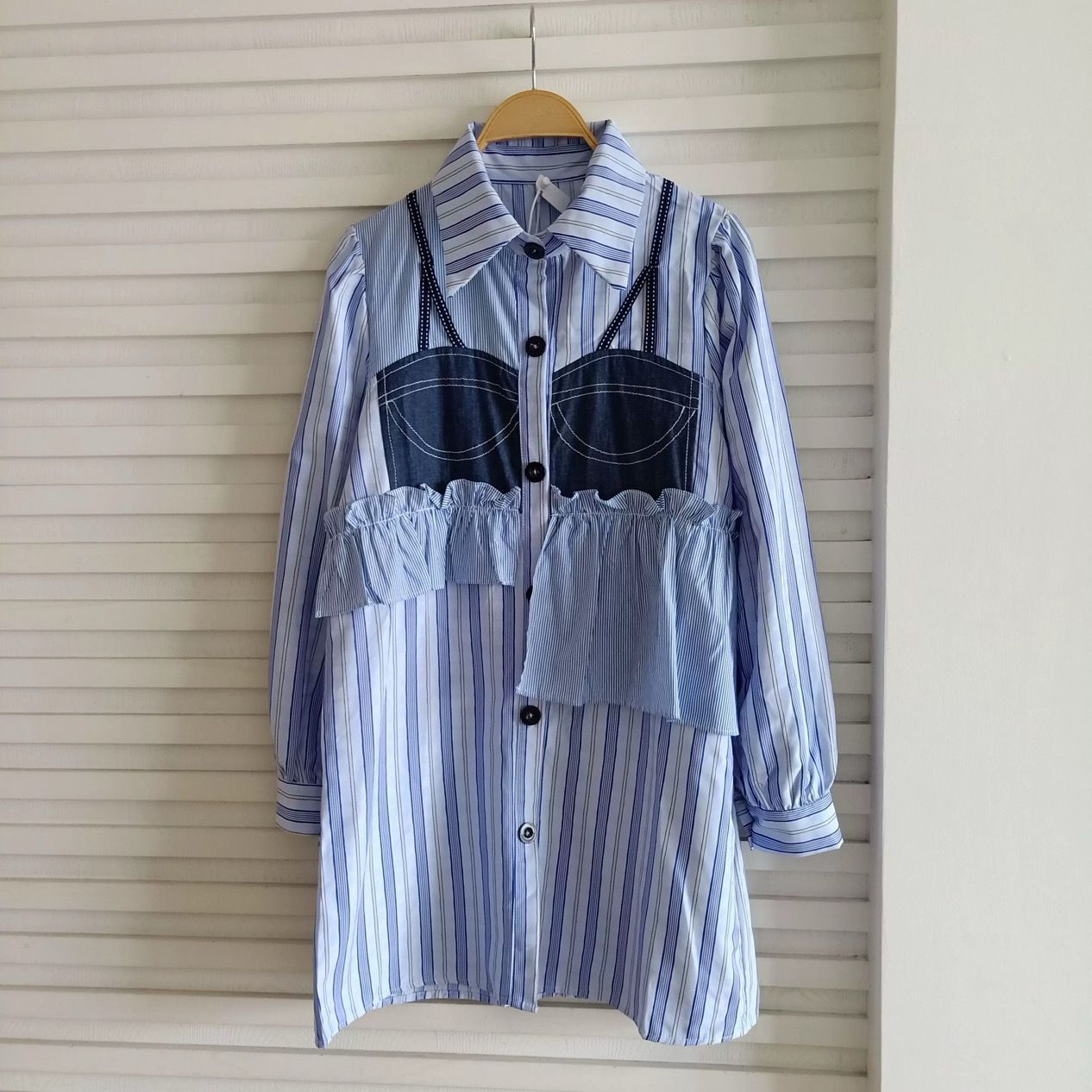 Pankh Annika Casual Stripe Shirt Dress