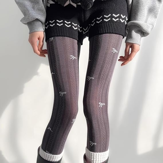 Pankh Bowknot-Patterned Sheer Stockings Stocking