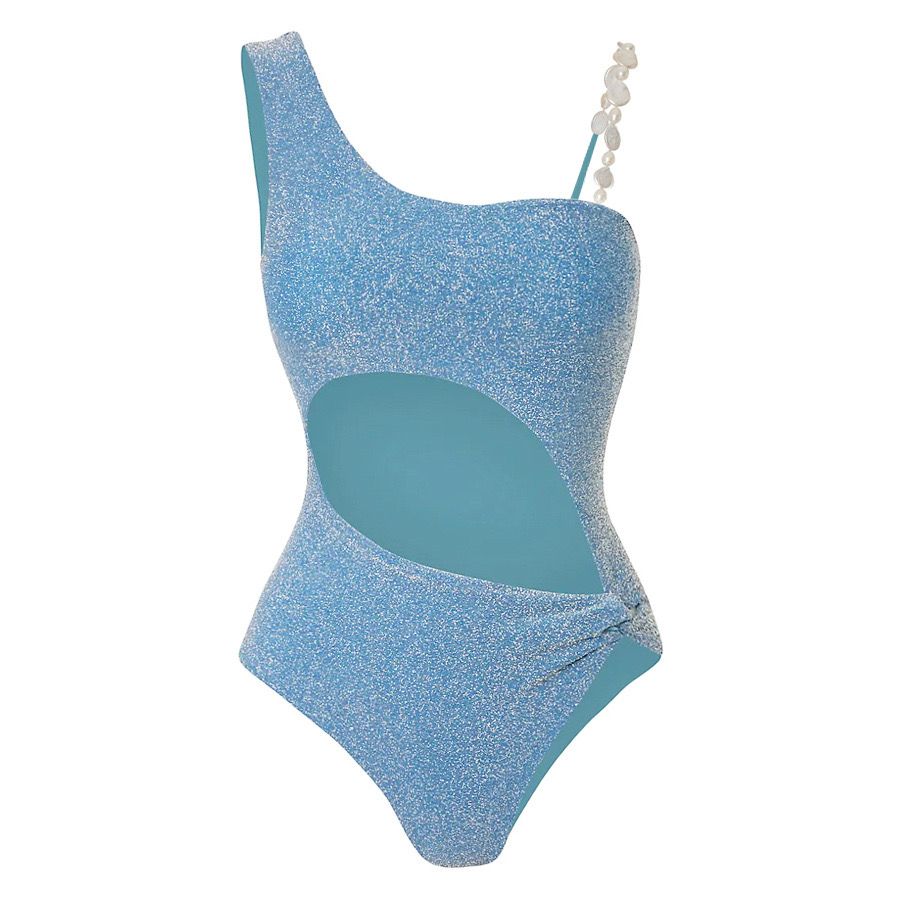 Pankh Mael Monokini And One Of Shoulder Dress Swimwear Set