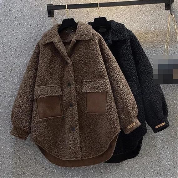 Pankh Yssup Women's Autumn And Winter Woolen Teddy Jacket