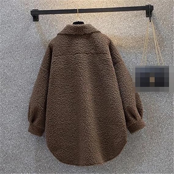 Pankh Yssup Women's Autumn And Winter Woolen Teddy Jacket
