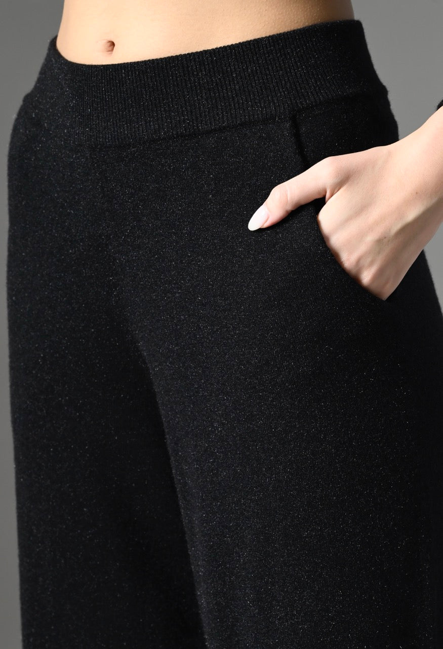 Pankh Morzo Shimmer Wool Warm Top and Ankle Fit Pant Set