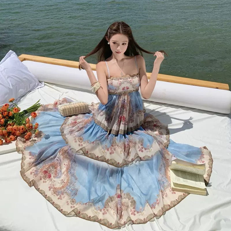 Pankh Sunheri Layered Maxi Dress