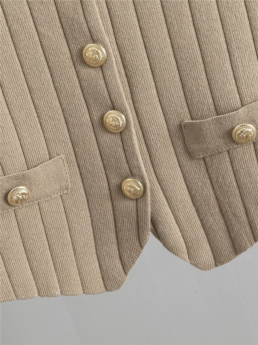 Pankh Delish Knit 3 Piece Waist Coat Blazer Pant Coord Set