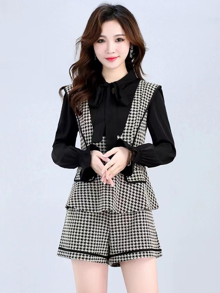 Pankh Enea Woolen 2 Piece Formal Jacket Top & Shorts Coord Set