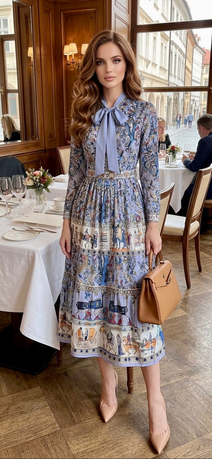 Pankh Adrian Printed Shirt And Skirt Set