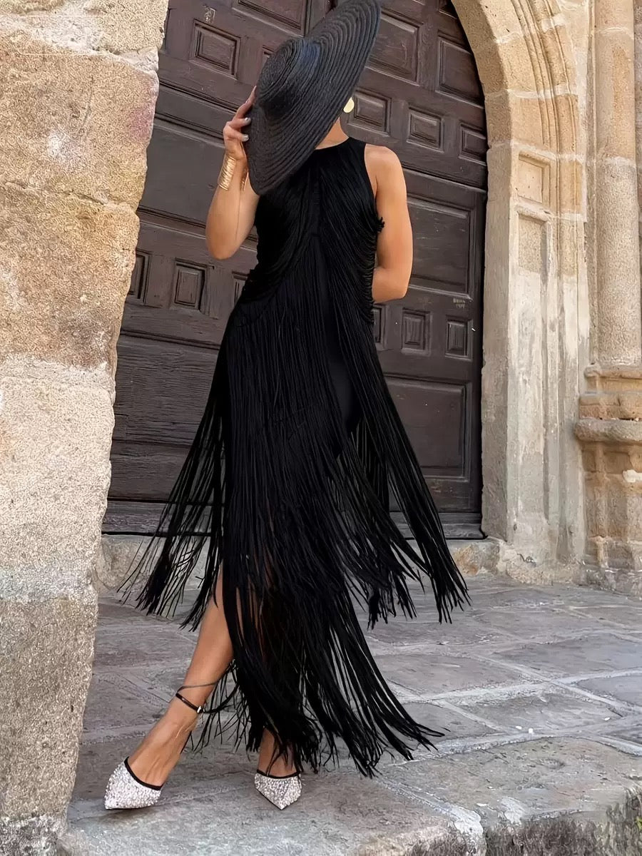 Pankh Yaaye Tassel Evening Wear Elegant Dress