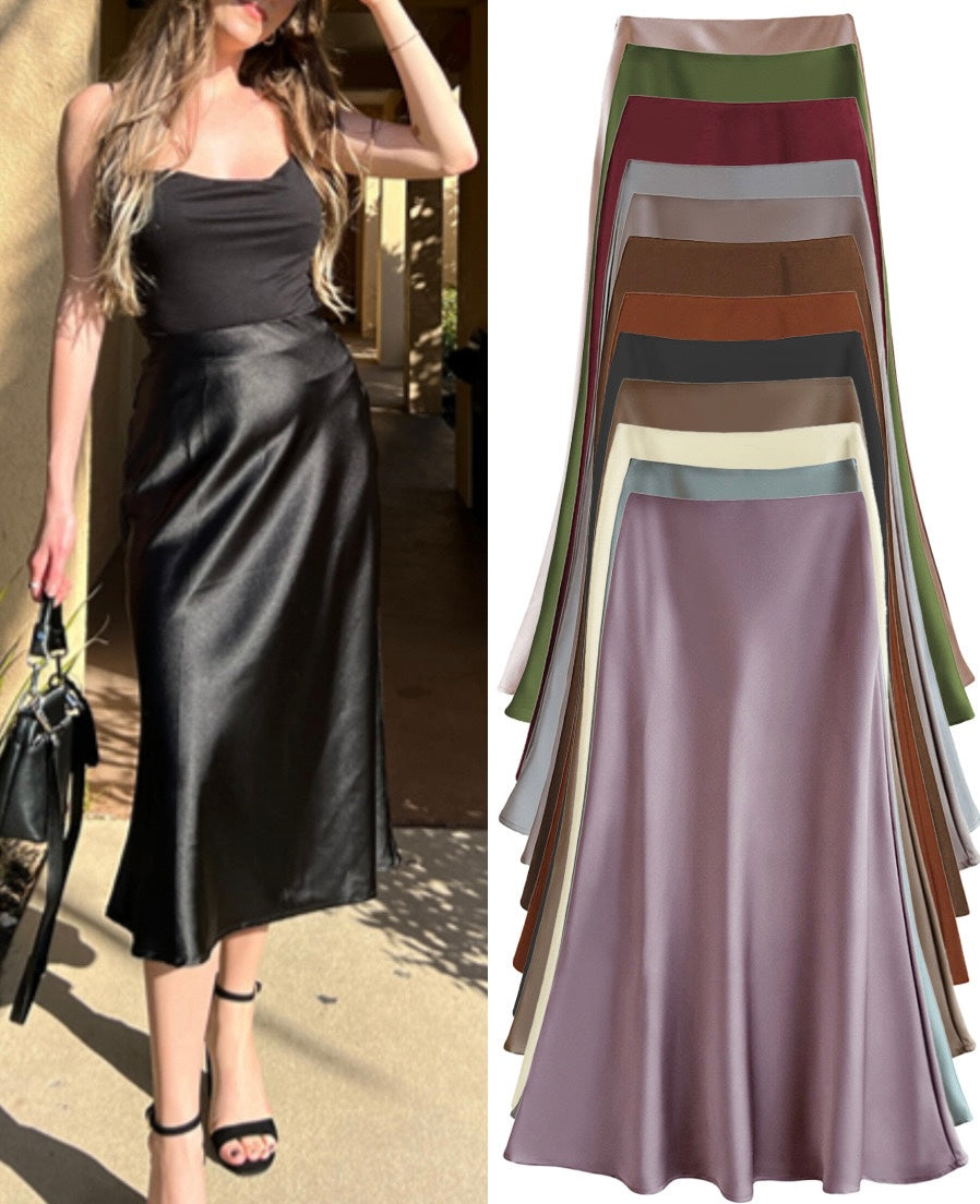 Pankh Sakura Satin Skirt