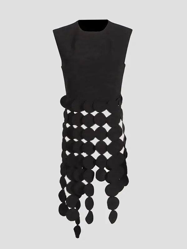 Pankh Tace Round-Neck Laser Coin Vest Top