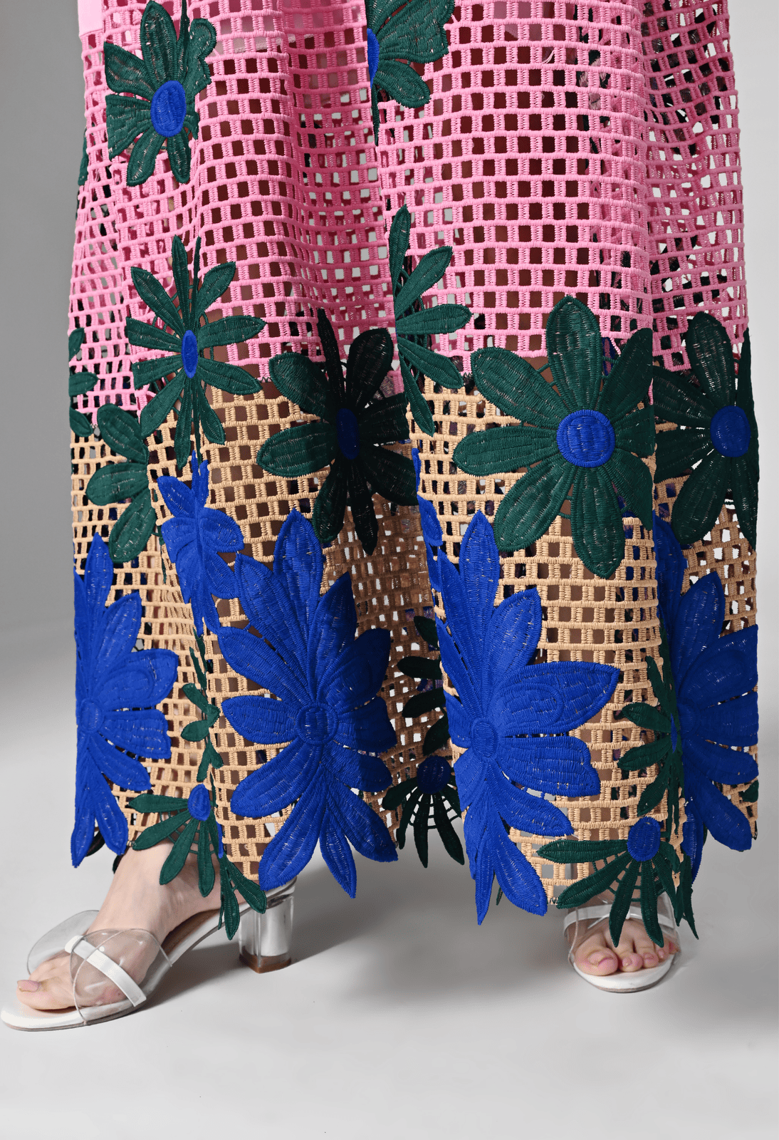 Pankh Zyra Halter Crochet and Cotton Maxi Dress