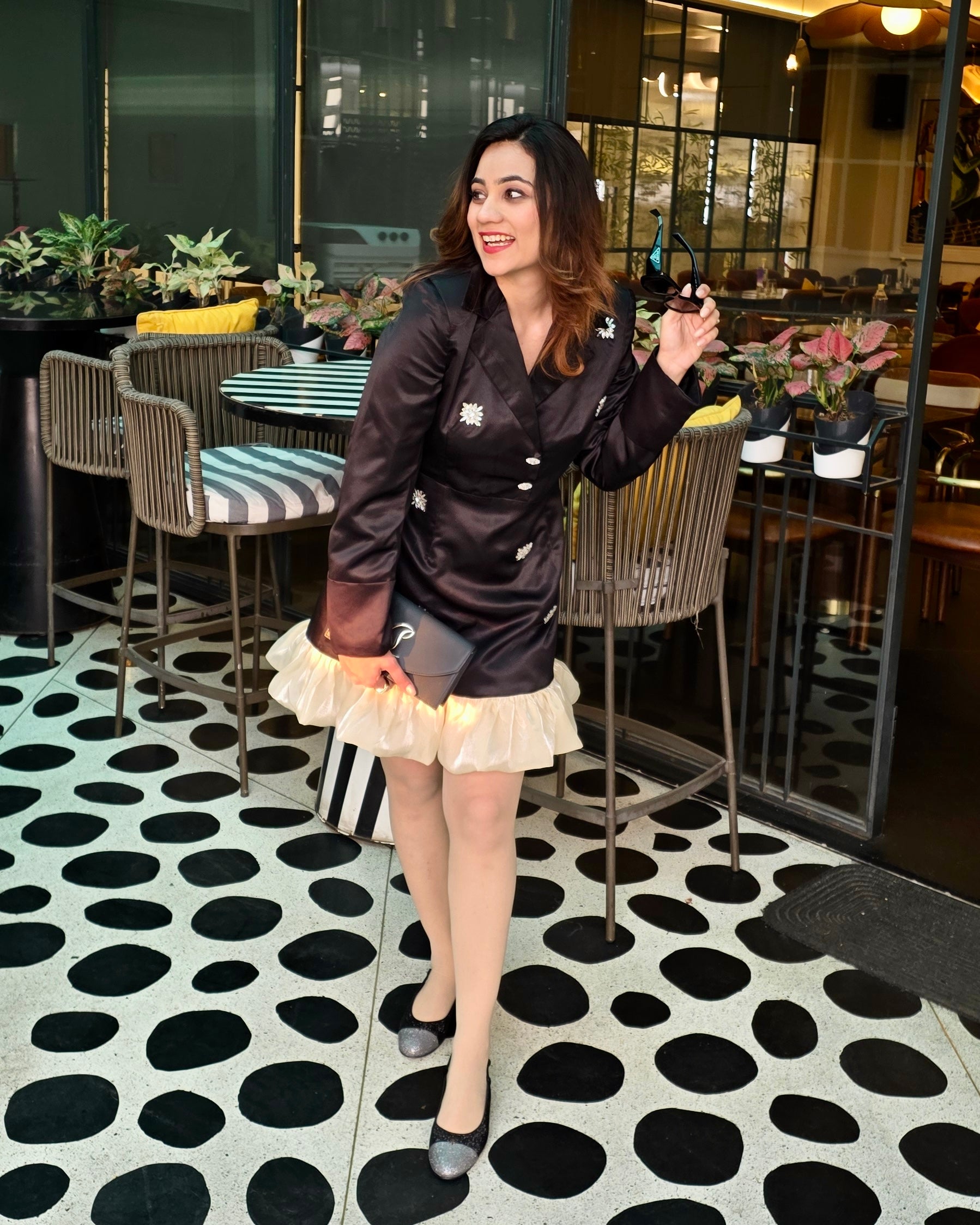 Pankh Janice Embelished Party Wear Blazer Dress (stone work might be varied)