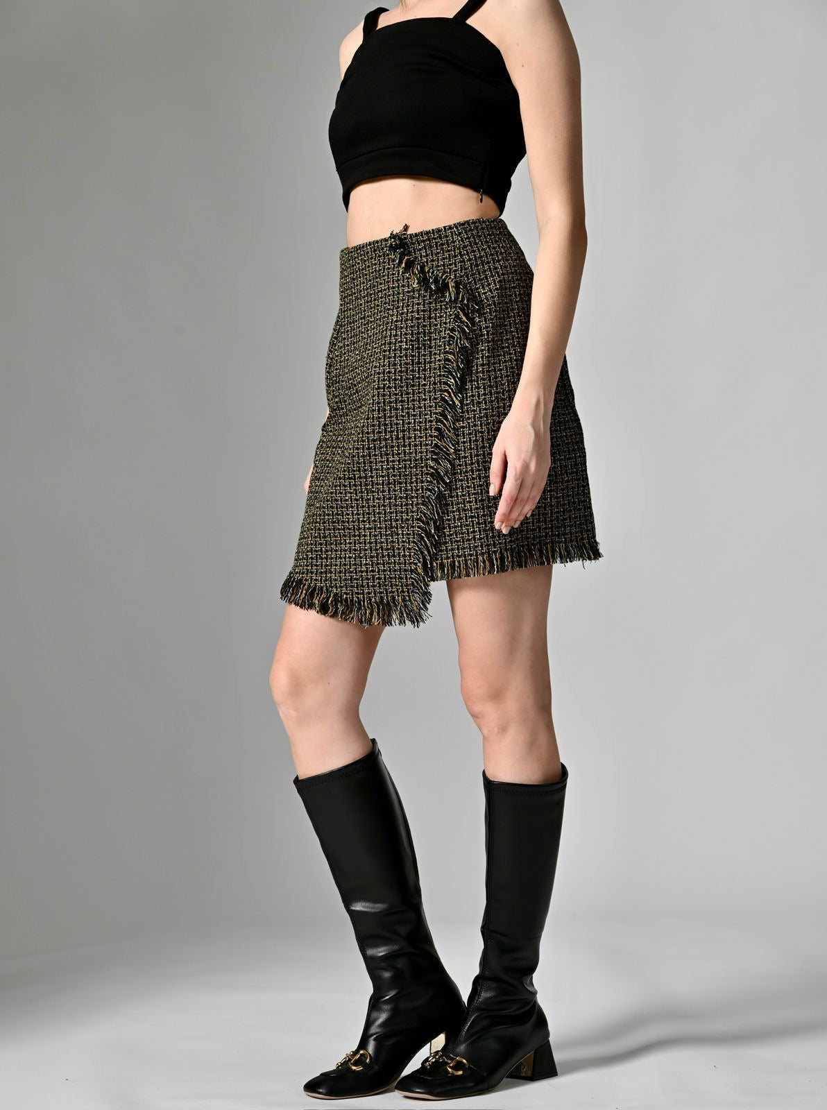 Pankh Daena Tweed Skirt