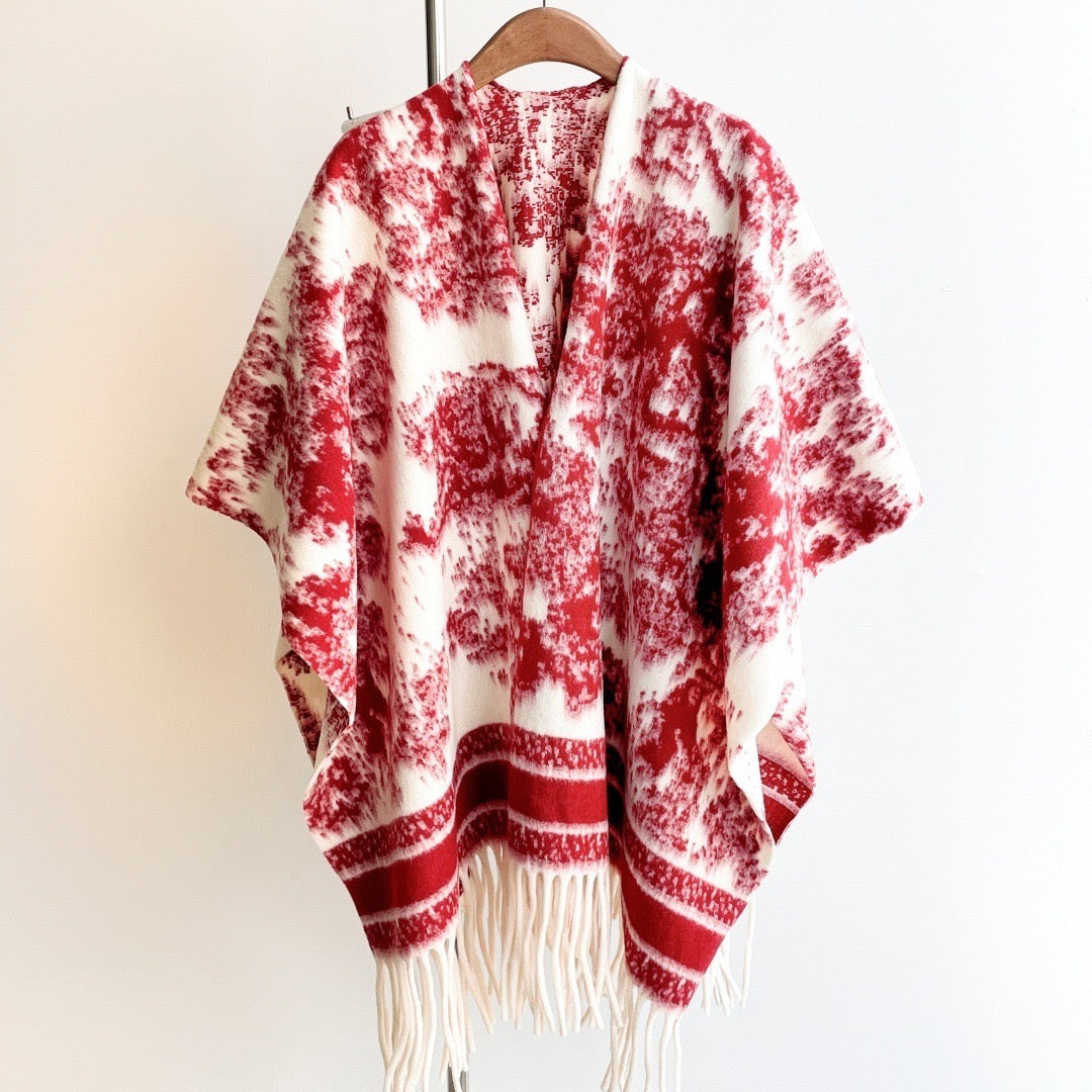 Pankh Diyyor Woolen Winter Cape Shawl