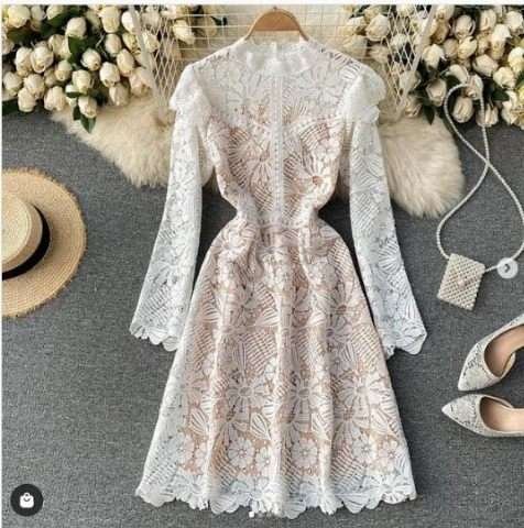 Pankh Treya Crocia Crochet Formal Dress