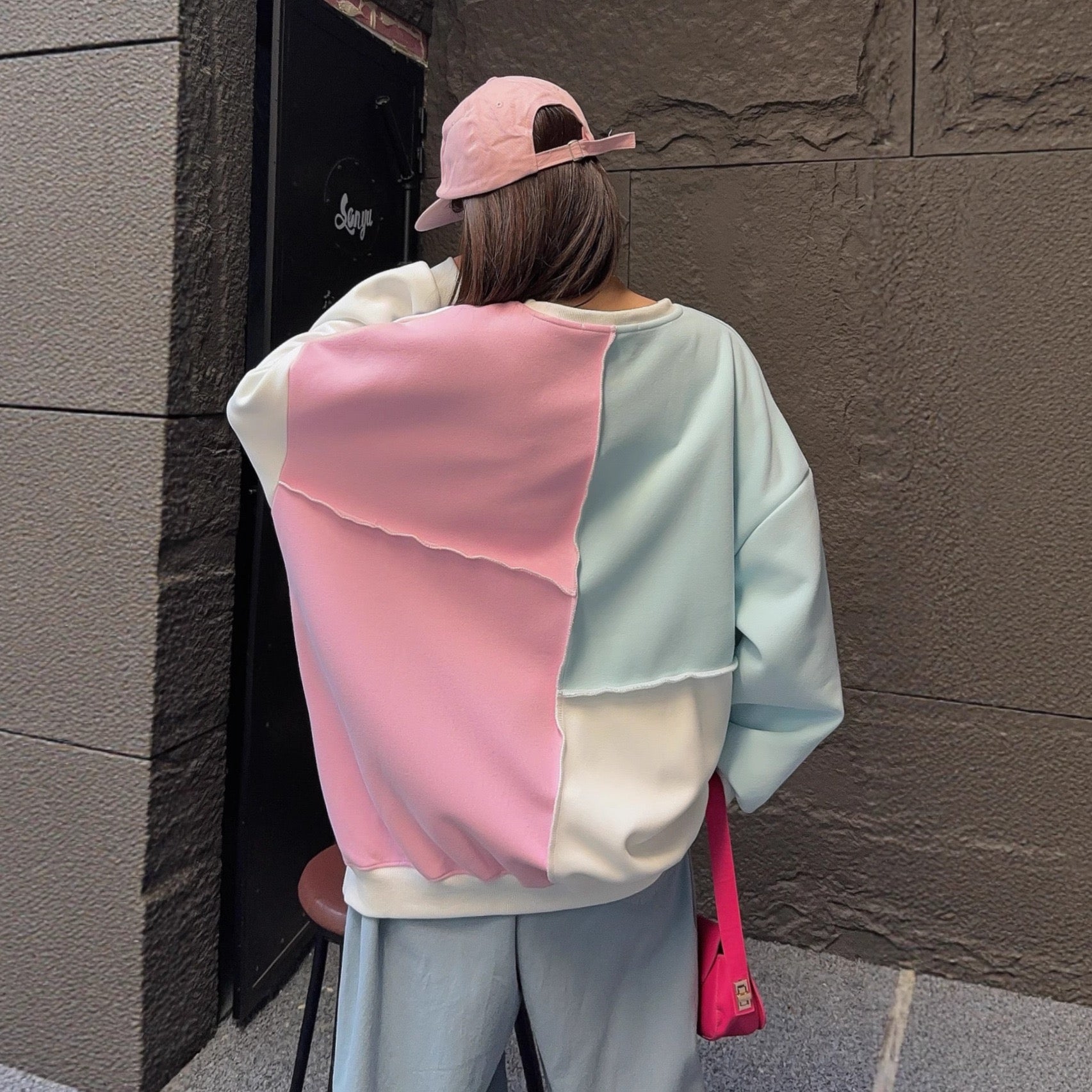 Pankh Stich Oversized Cute Sweat Top