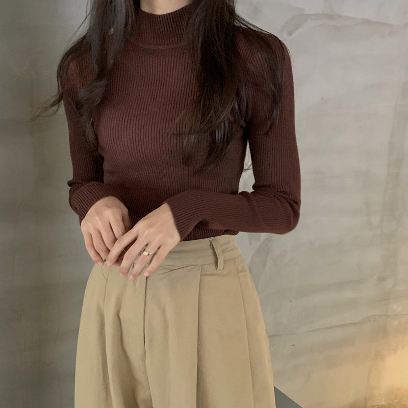 Pankh Neza High Neck Knit Top