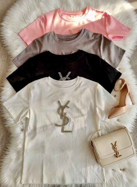 Pankh Laurent Embellished Summer Tee T-Shirt