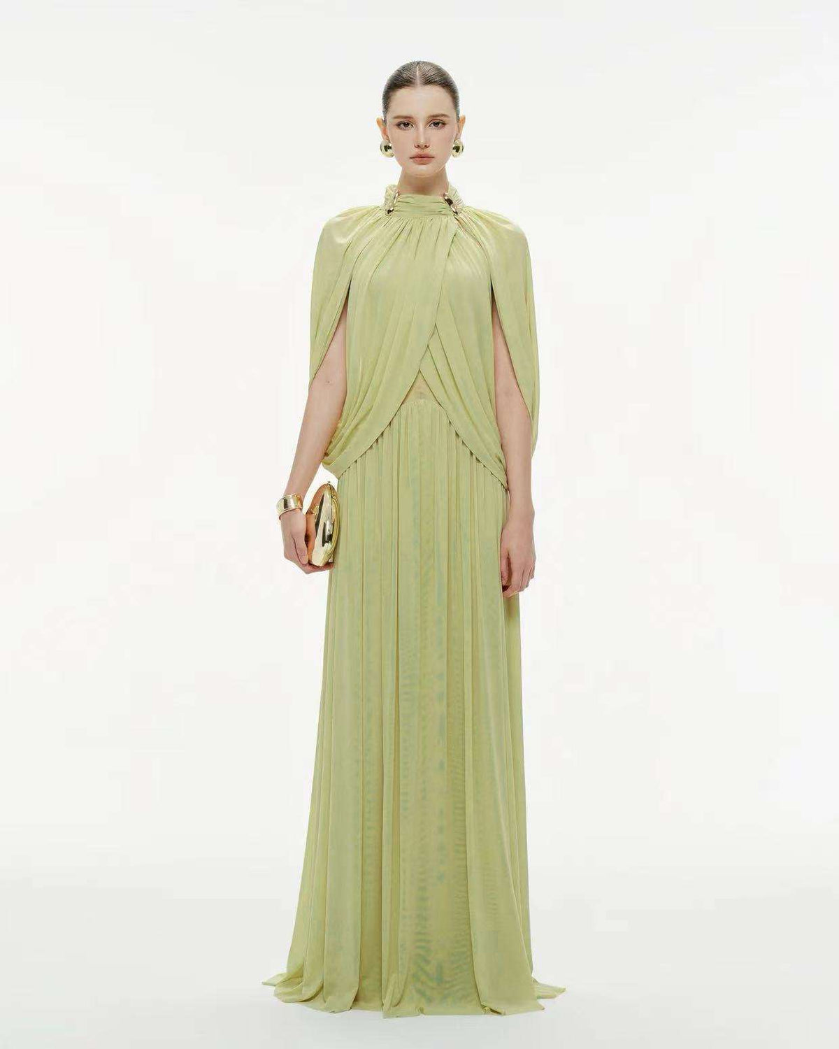 Stenoir Cape Style Maxi Dress