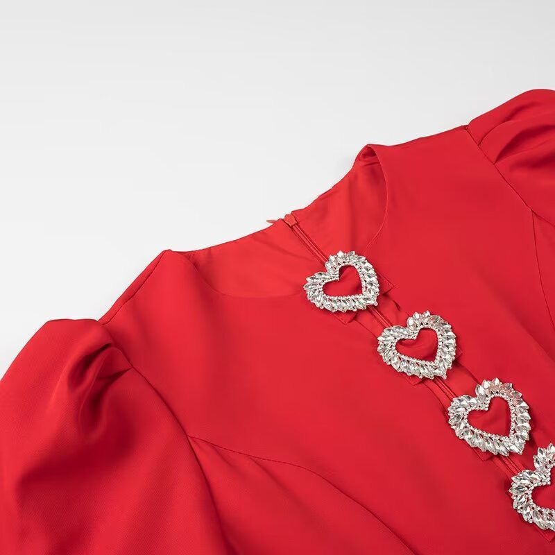 Pankh Juliet Rhinestone Mini Heart Dress