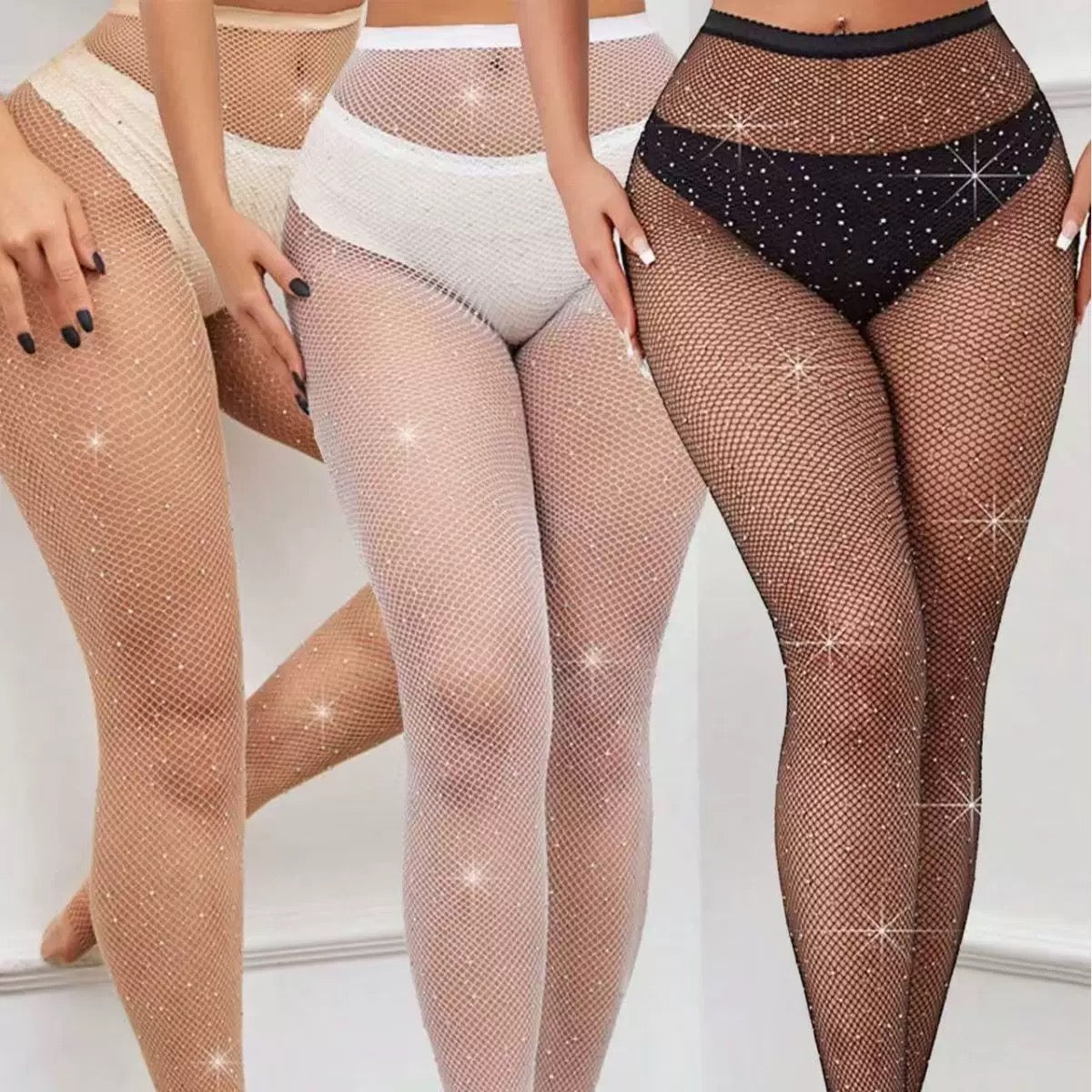 Pankh Rhinestone Stockings