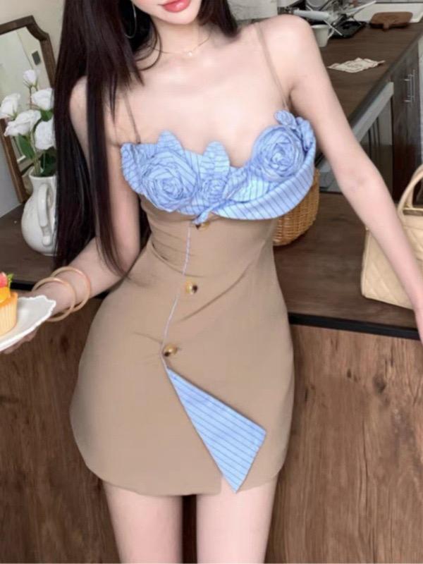 Pankh Alize 3D Flower Mini Dress