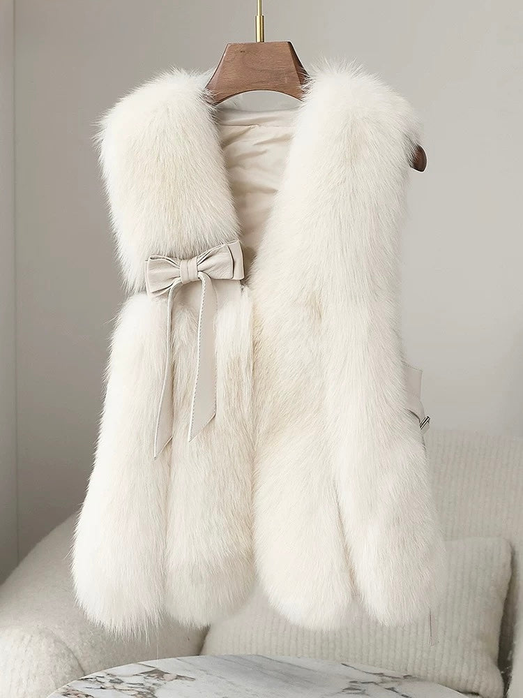 Pankh Romi Luxury Fur and Leather Jacket