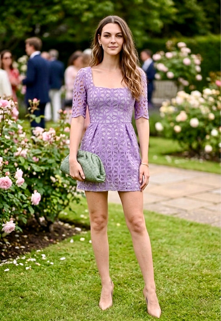 Pankh Bette Textured Mini elegant Dress