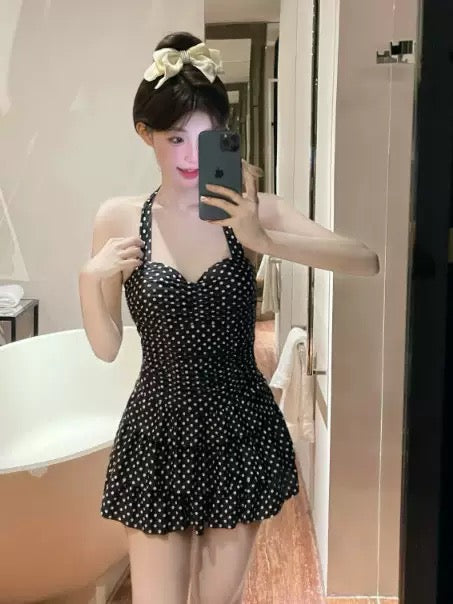 Pankh Jameson Polka Modest Swimsuit Dress