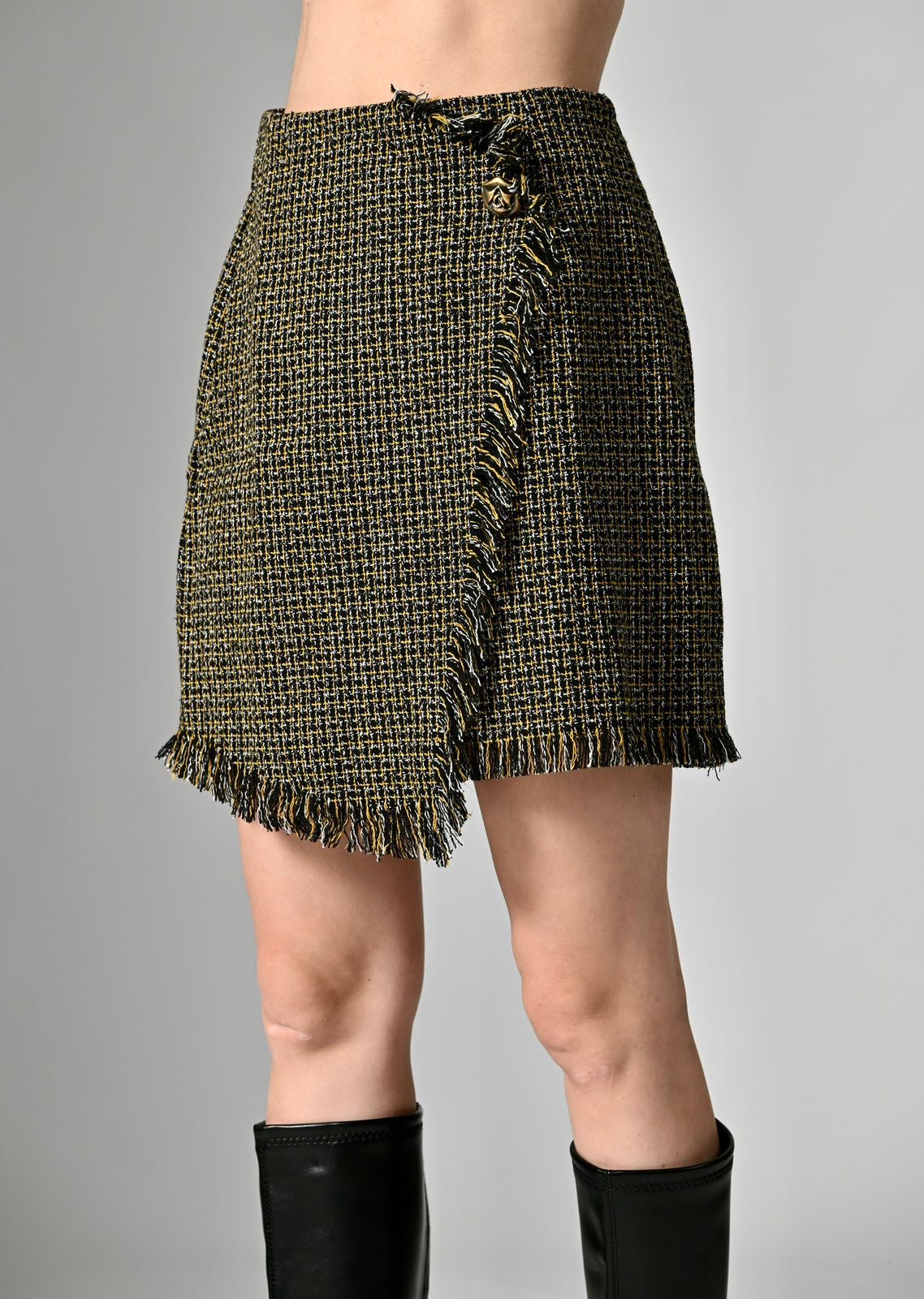 Pankh Daena Tweed Skirt