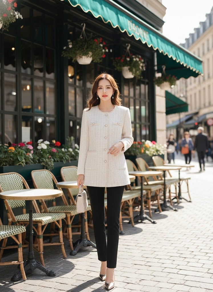 Pankh Ivara Tweed Formal Blazer