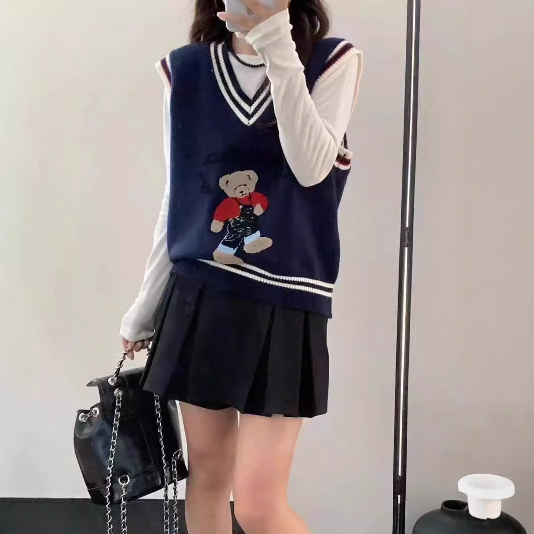 Pankh Ralph Bear sleeveless Knitwear sweater