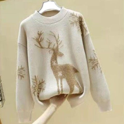 Pankh Reindeer Holiday Woolen Coord Set