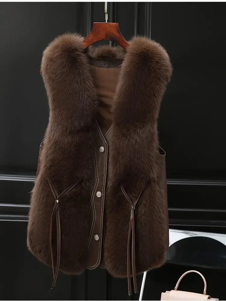 Pankh Sherin Fur Formal Jacket