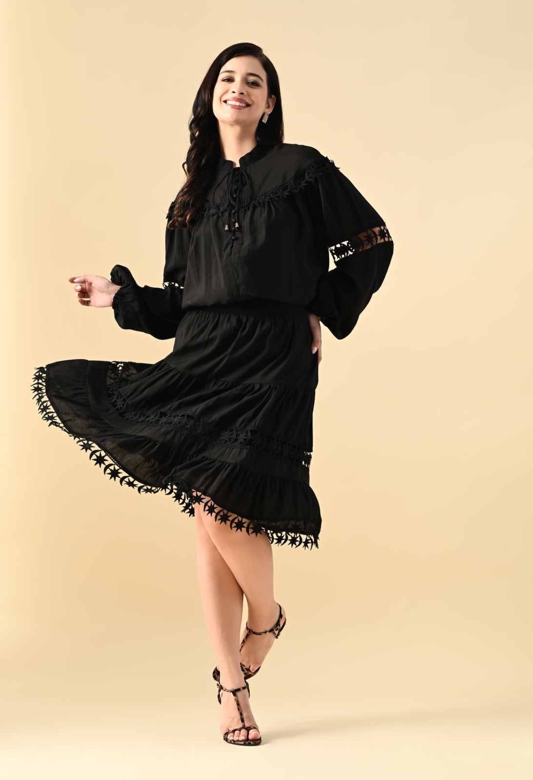 Pankh Stark Oversized Designer Blouse And Skirt Set