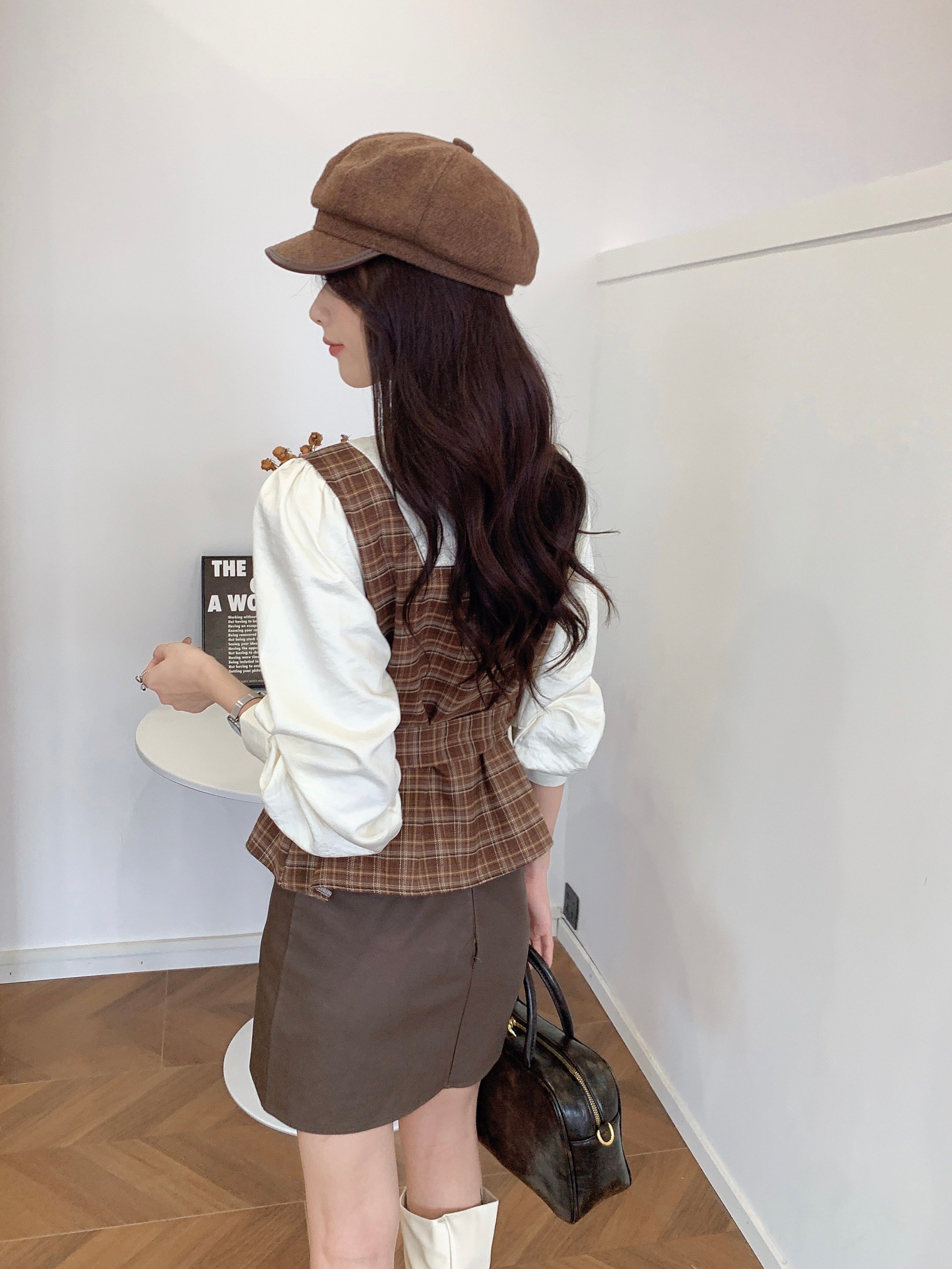 Pankh Volly Woolen High Fashion Jacket and Knit Top Set