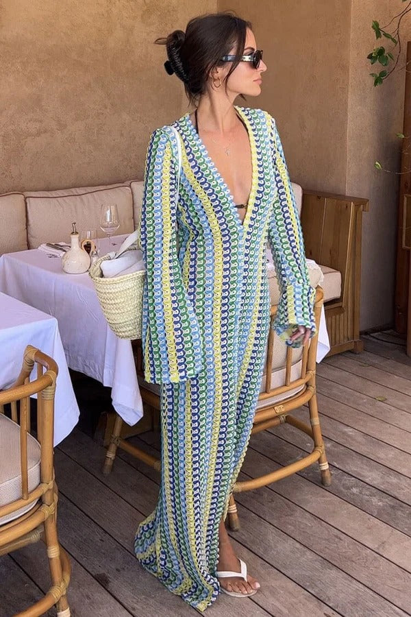 Pankh Evelyn Crochet Beach Wear Maxi Dress