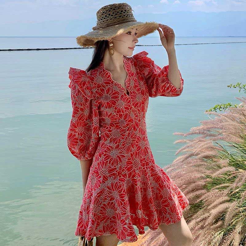 Pankh Siri Cotton A line Midi Dress