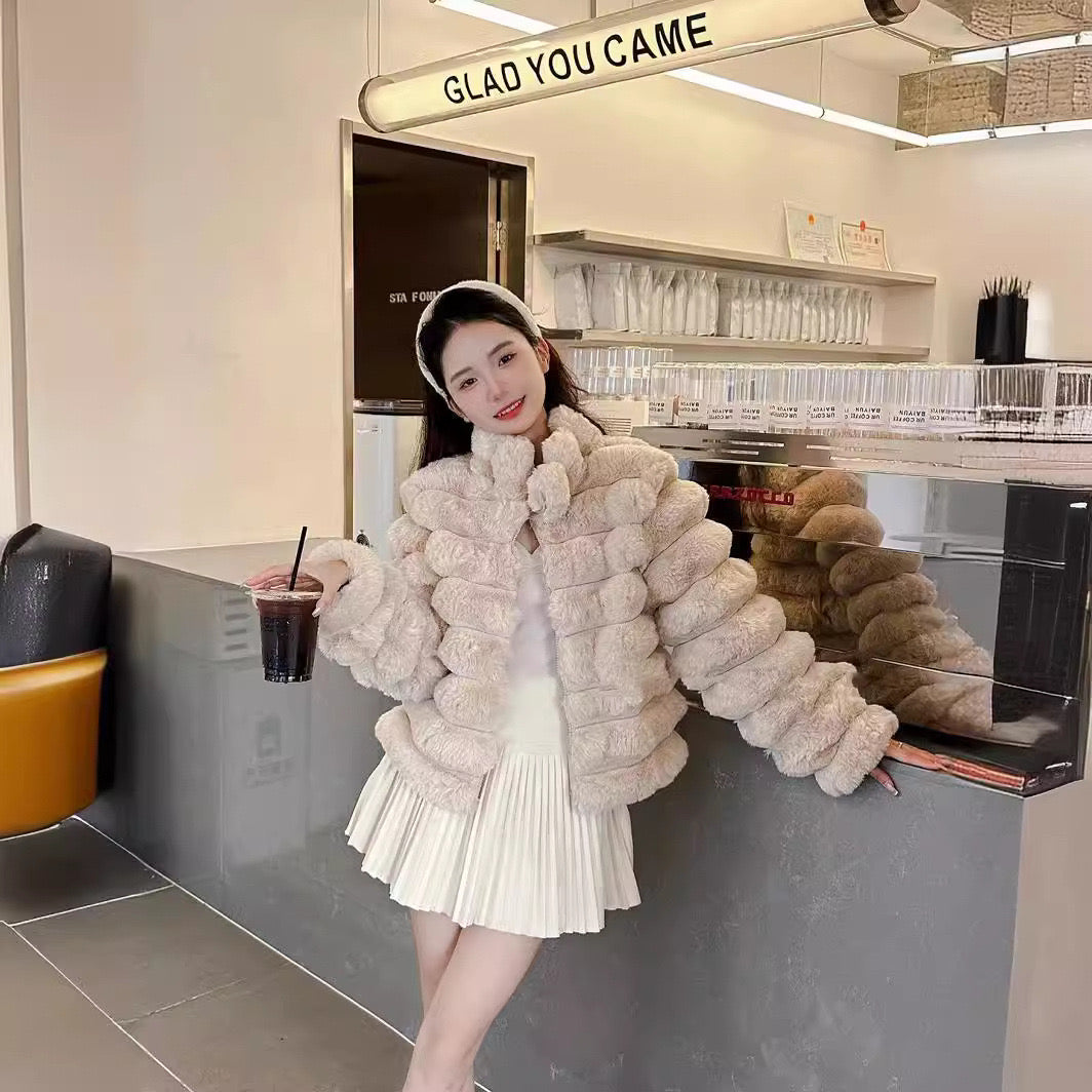 Pankh Levi Cozy High Quality Soft and Warm Fur Coat