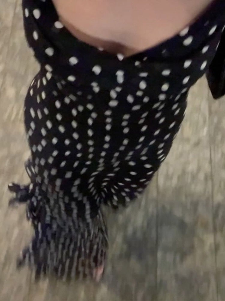 Pankh Rosel Polka Dot Maxi Dress