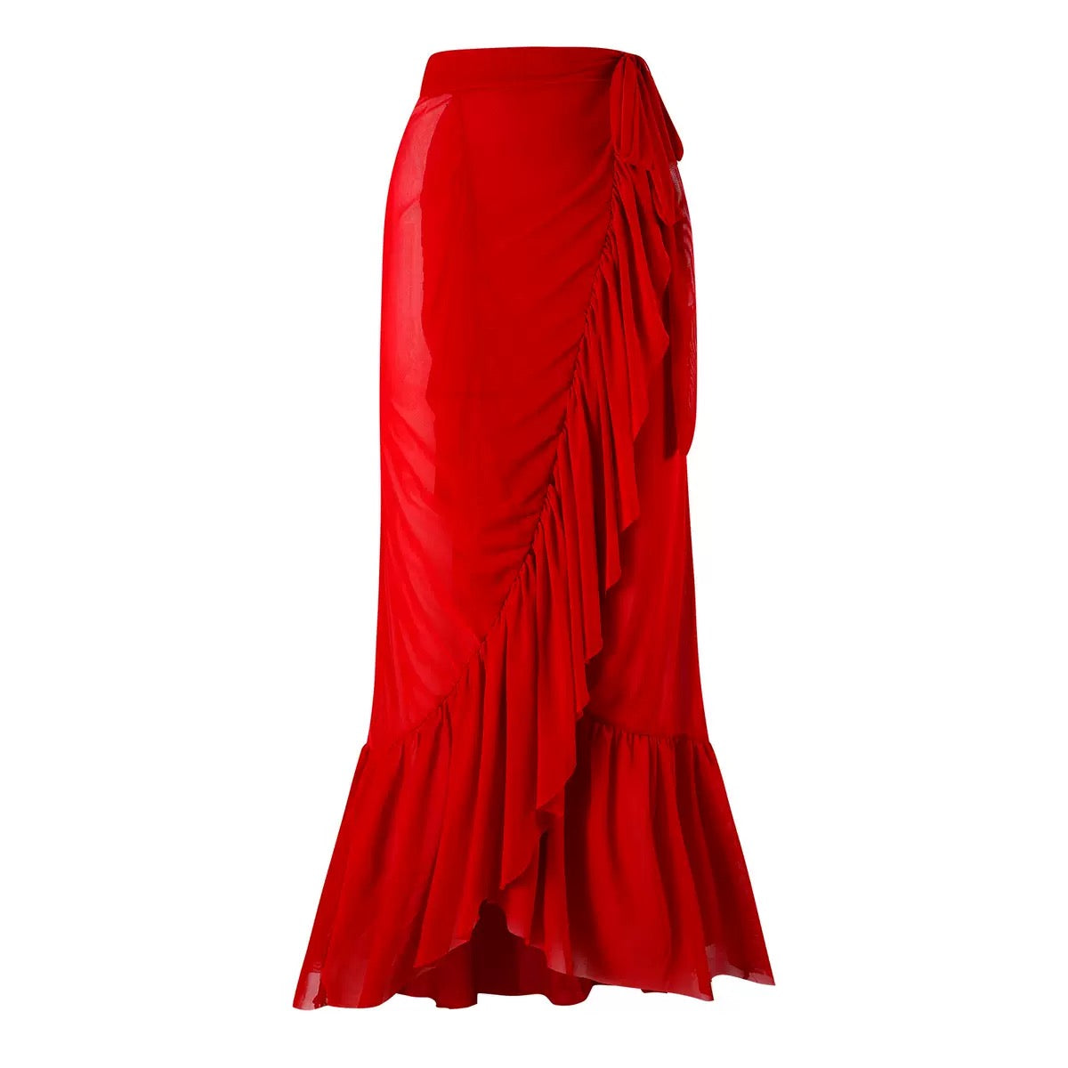 Pankh Rinisk Padded Monokini & Tie Up Cover-Up Skirt