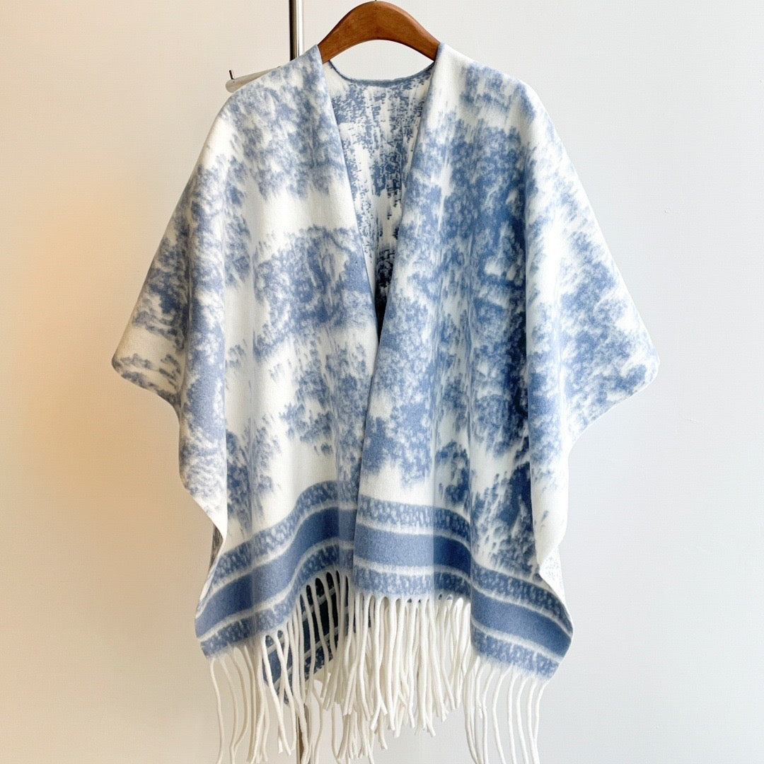 Pankh Diyyor Woolen Winter Cape Shawl